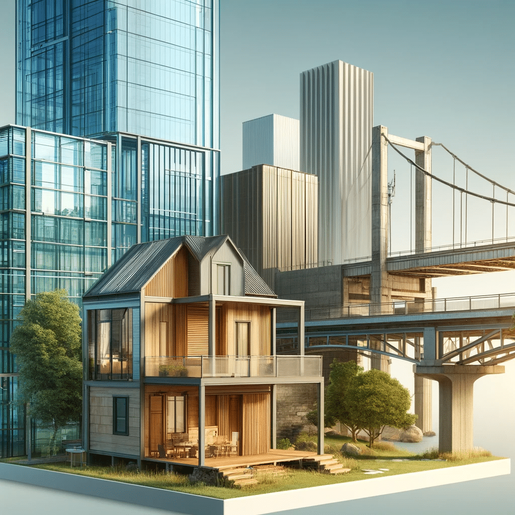 Usos de materiales en distintos tipos de construcción | Acrilfrasa