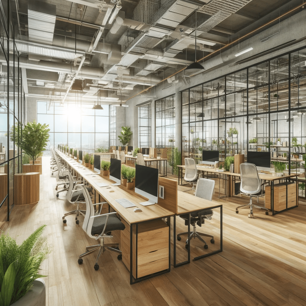 Espacio de coworking moderno y funcional | Acrilfrasa