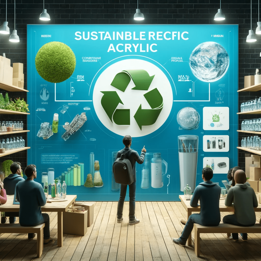 Prácticas sostenibles con acrílico reciclados. Radiación ultravioleta y luz solar en este artículo PMMA | Acrilfrasa