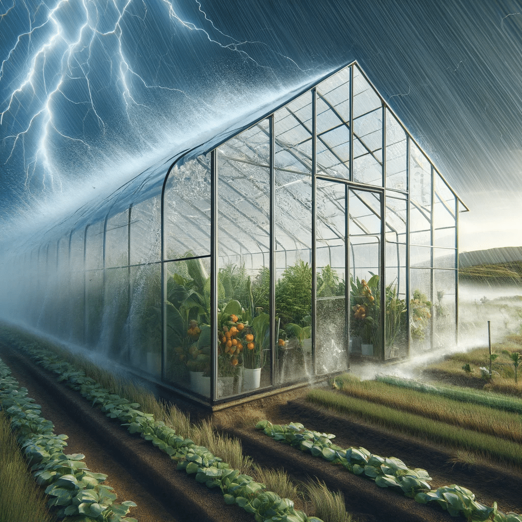 Invernadero de policarbonato protegiendo cultivos. Placas en invernaderos con vidrio con resistencia al impacto. | Acrilfrasa.