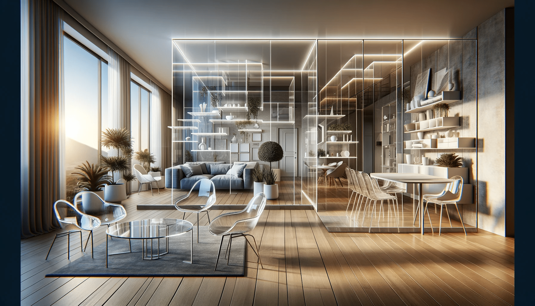 Aplicaciones innovadoras de acrílicos en muebles y arquitectura moderna. Vidrio para luz natural y difusión de iluminación | Acrilfrasa