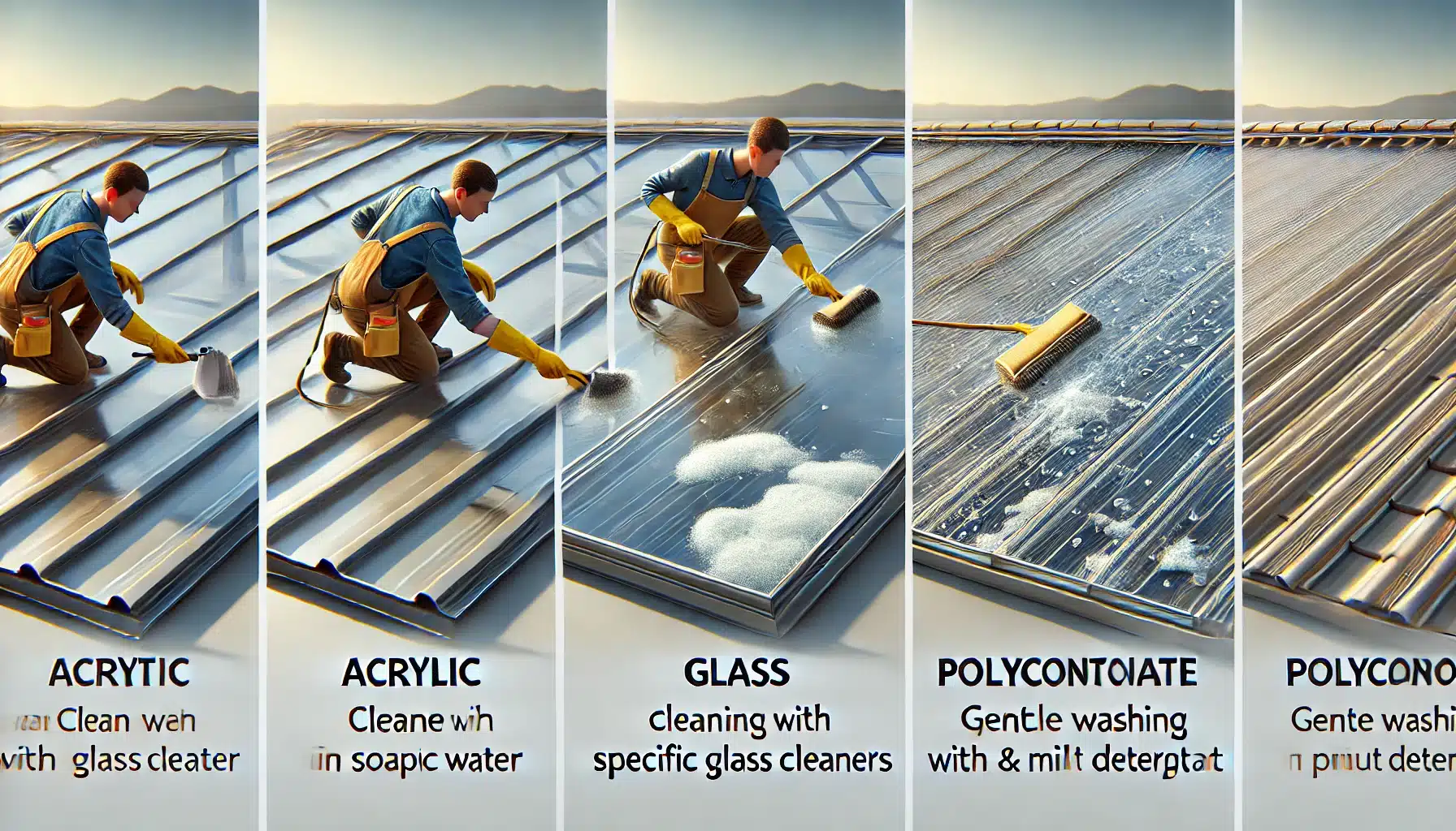 Mantenimiento de láminas de acrílico, vidrio y policarbonato en un entorno moderno. Propiedades de veces de aplicaciones y protección | Acrilfrasa
