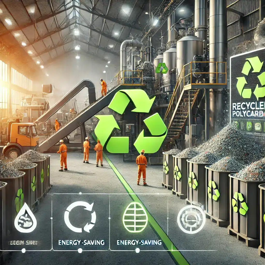 Procesos de reciclaje de policarbonatos con beneficios ambientales y productos reciclados. Huella de carbono de materia prima | Acrilfrasa.