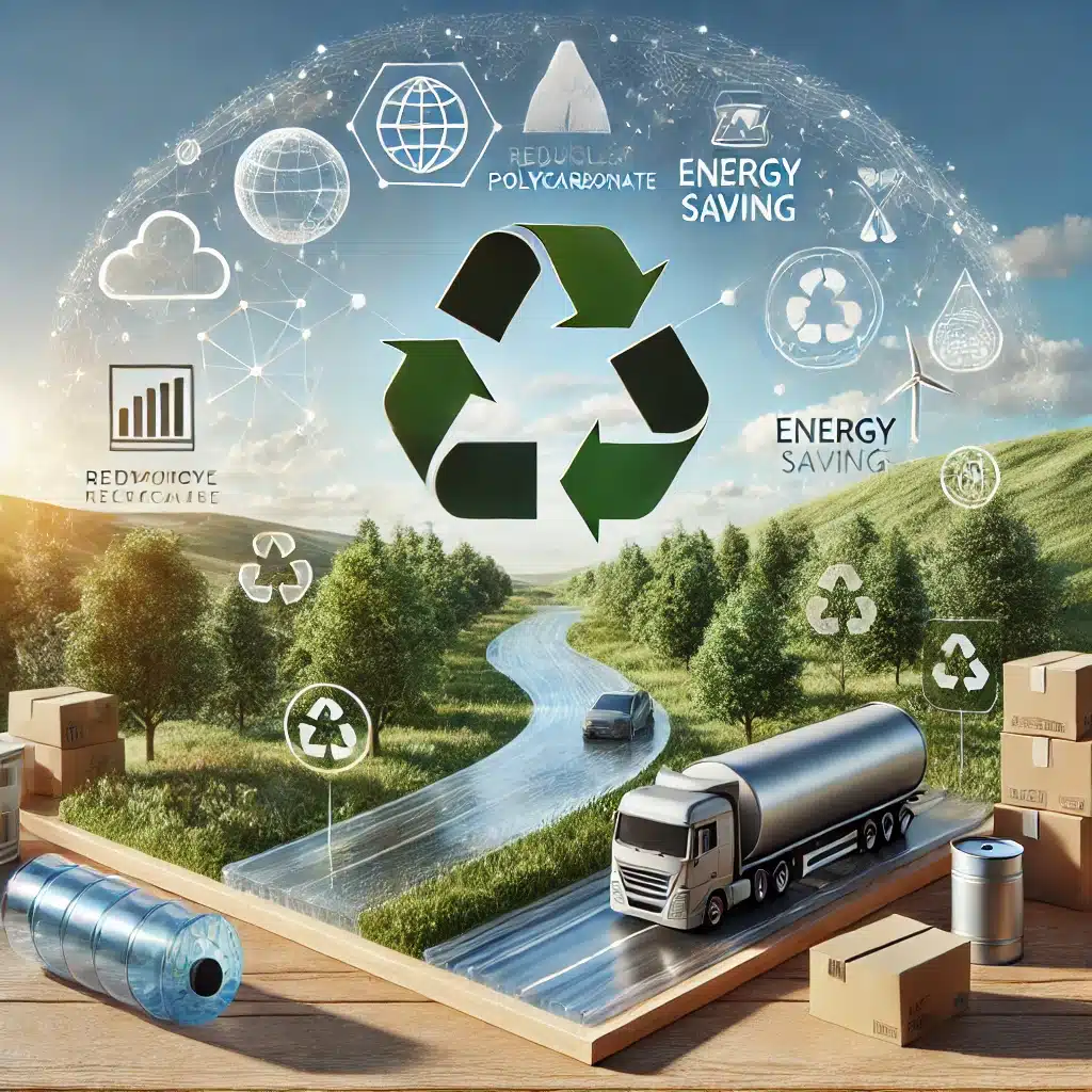 Beneficios del uso de policarbonato reciclado en la reducción de residuos y ahorro de energía. Contenido en el final de su vida para datos de proyectos | Acrilfrasa.