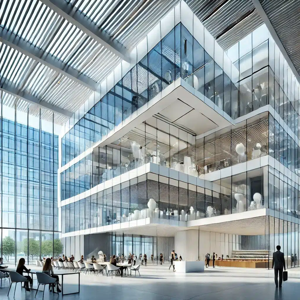 Espacio moderno con diseño innovador de vidrio templado. Amplia gama de aplicaciones y PC en el mercado | Acrilfrasa