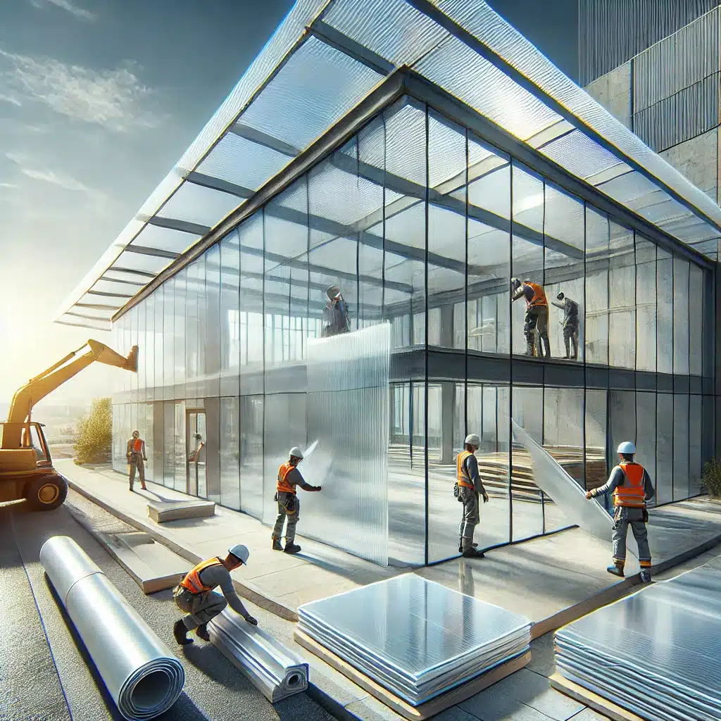 Instalación de paneles de policarbonato en construcción | Acrilfrasa
