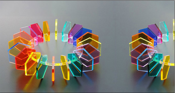 Laminas hexagonales de acrilico de diferentes colores | Acrilfrasa