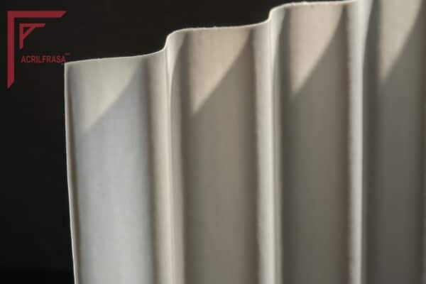 Lámina T-4  blanca de 120 X 610 cm