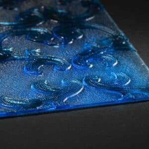 Plástico Filigrana Azul de 80 X 180 cm en 2.6mm
