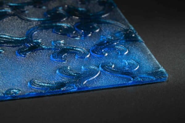 Plástico Filigrana Azul de 80 X 180 cm en 2.6mm