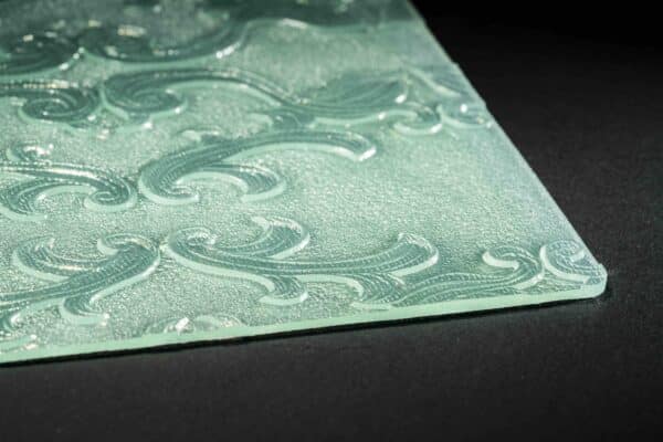 Plástico Filigrana Verde Aqua de 70 X 180 cm en 2.6mm