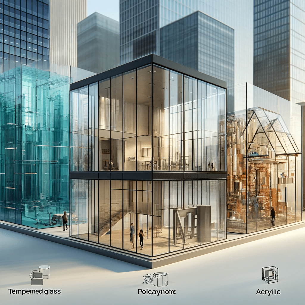 Usos de policarbonato, acrílico y vidrios en proyectos . Techos en domo con lámina en distribuidores.| Acrilfrasa