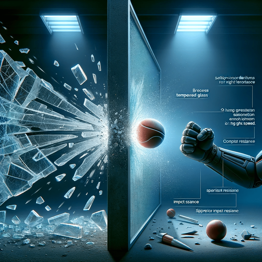 Comparativa de seguridad entre vidrios y policarbonato | Acrilfrasa