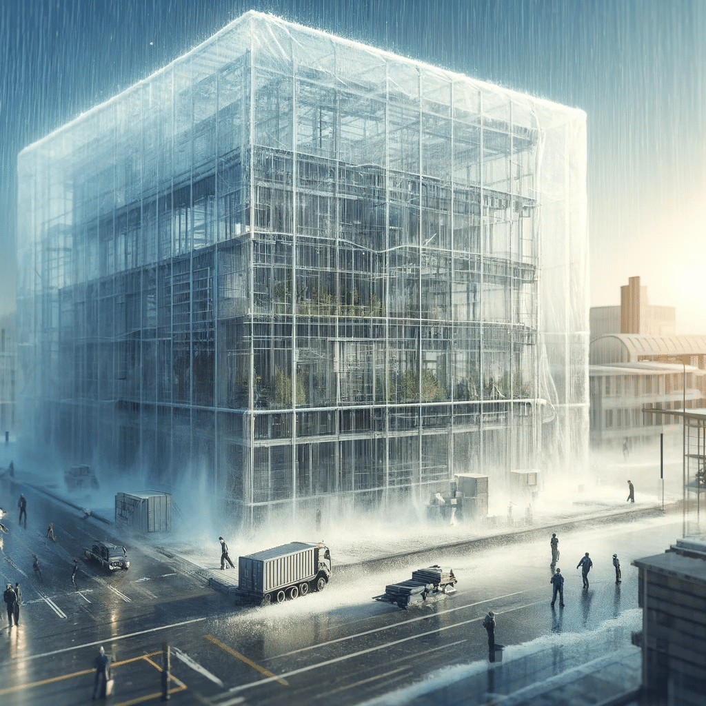 Edificio sostenible con paneles de policarbonato. Sistemas en efecto invernadero. | Acrilfrasa
