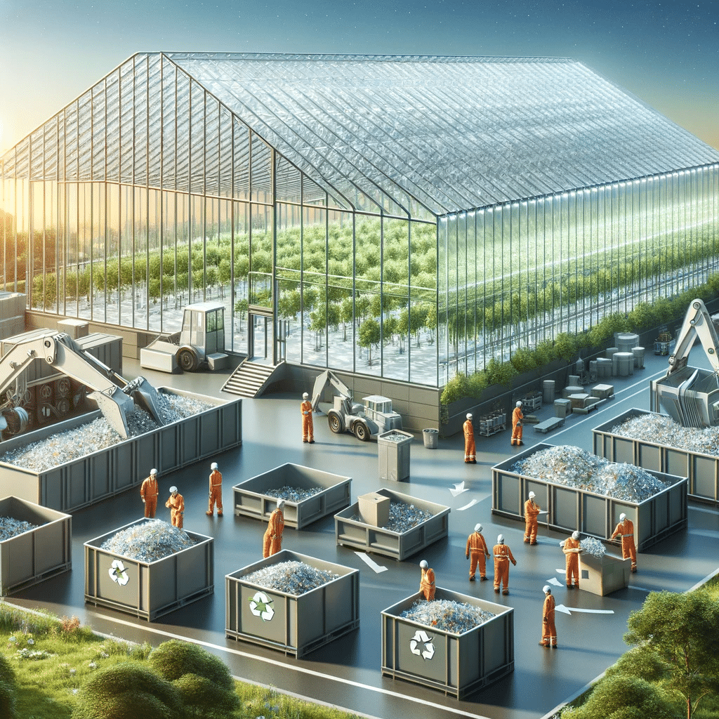 Reciclaje y uso de policarbonatos en invernadero. Alta resistencia al impacto transmisión algunosniveles cristal base tecnología efectos lucernarios precio cobertura | Acrilfrasa