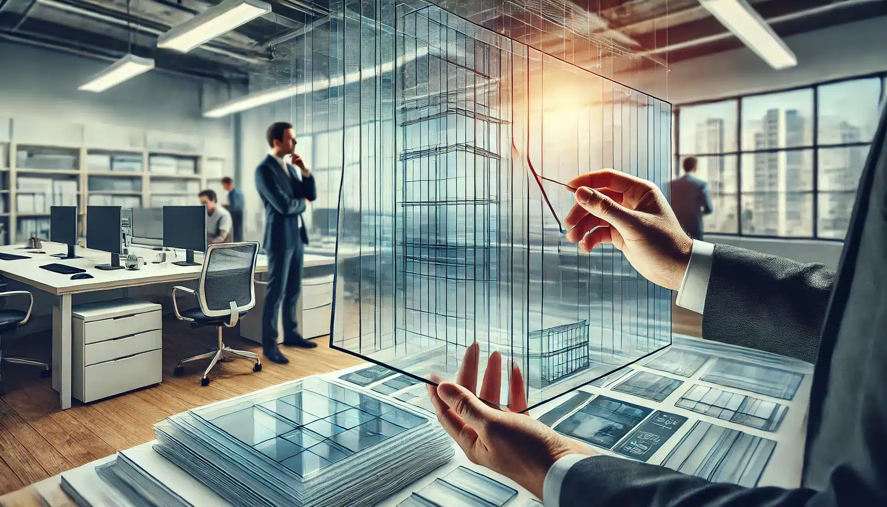 Evaluación de policarbonato transparente en oficina con diferentes grosores y aplicaciones. Razones para proyecto de privacidad de vidrio en viviendas | Acrilfrasa.