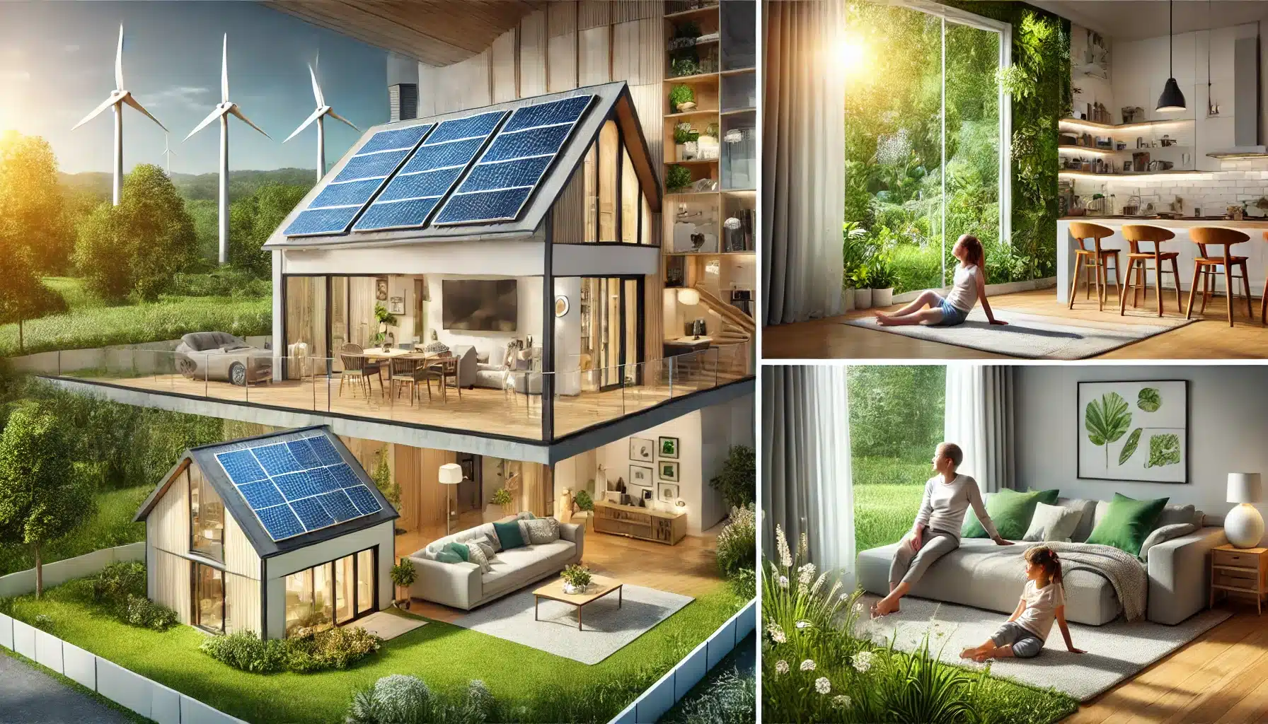 Casas ecológicas con paneles solares, luz natural y aislamiento eficiente. Sostenibilidad en la construcción policarbonato celular como material ecológico | Acrilfrasa