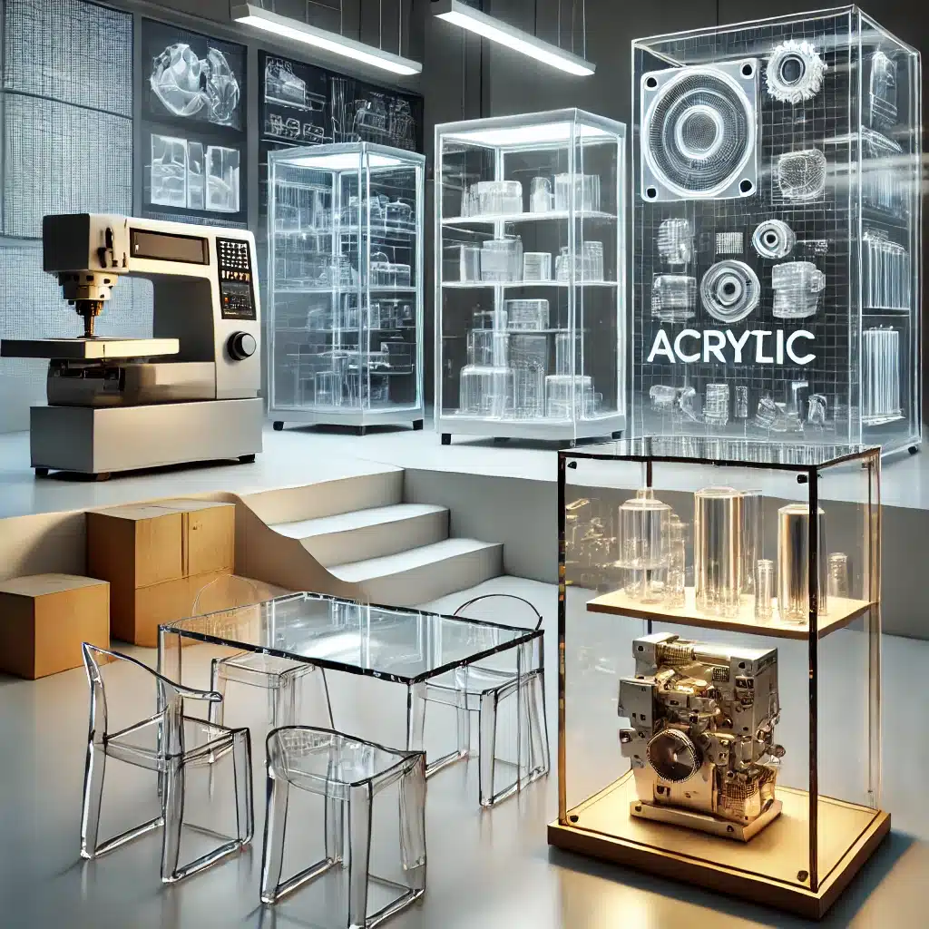 Señalización, muebles y vitrinas de acrílico de alta calidad en un entorno moderno. Dimensiones de policarbonato y plexiglás | Acrilfrasa
