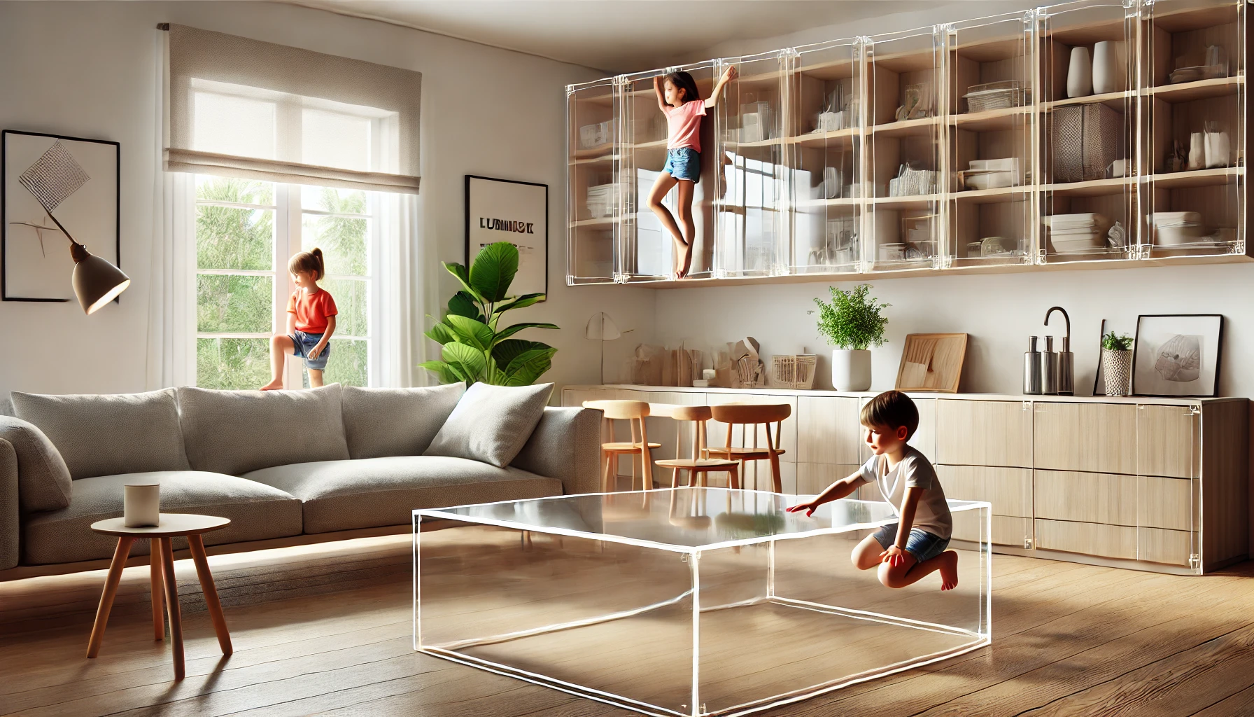 Hogar moderno con muebles de láminas de acrílico, seguro para niños jugando. Materiales en el sector de las tecnologías y diseñadores en el mundo | Acrilfrasa.