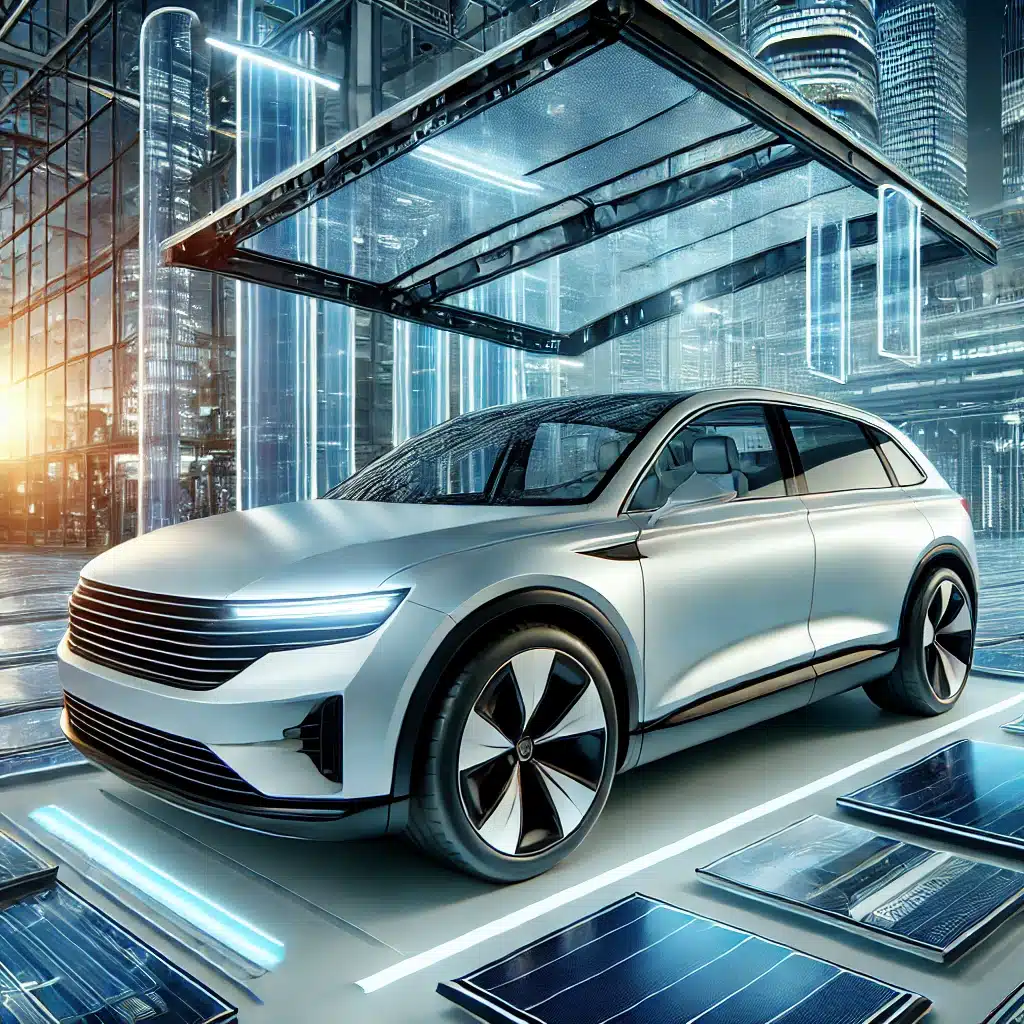 Auto moderno con ventanas y faros de policarbonato, destacando su diseño aerodinámico. | Acrilfrasa