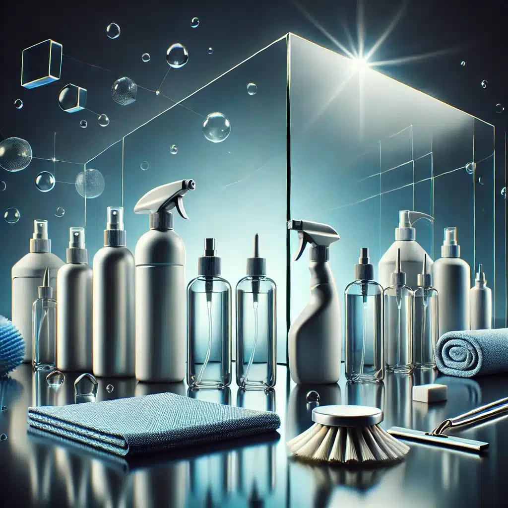 Productos especializados para limpiar cristal templado, con paños suaves y vidrio brillante. Cuidado de vidrios y medio ambiente con SGG Bioclean | Acrilfrasa