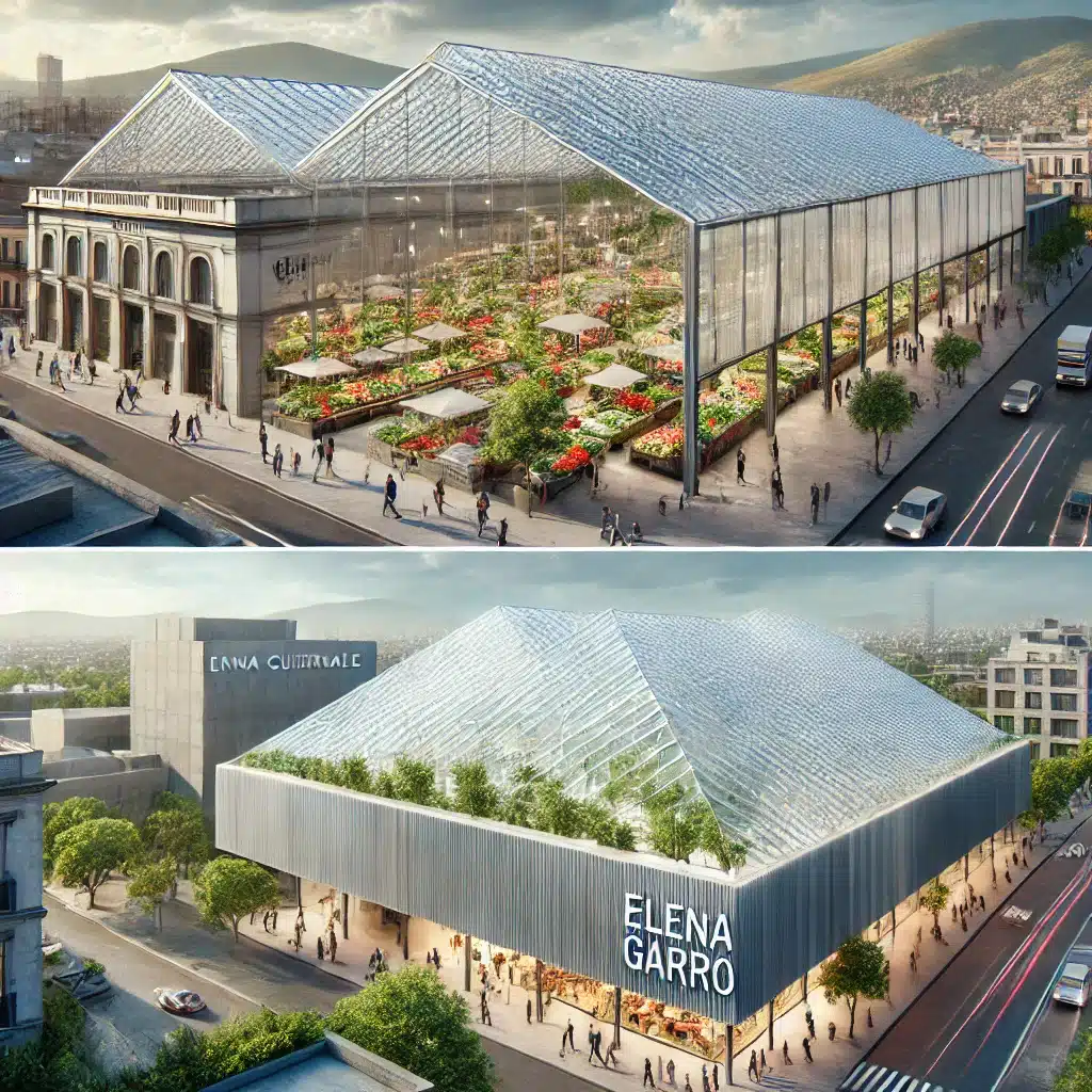 Techo de Mercado Roma y paredes del Centro Cultural Elena Garro en policarbonato. Sector de aplicaciones y certificación técnicas | Acrilfrasa.