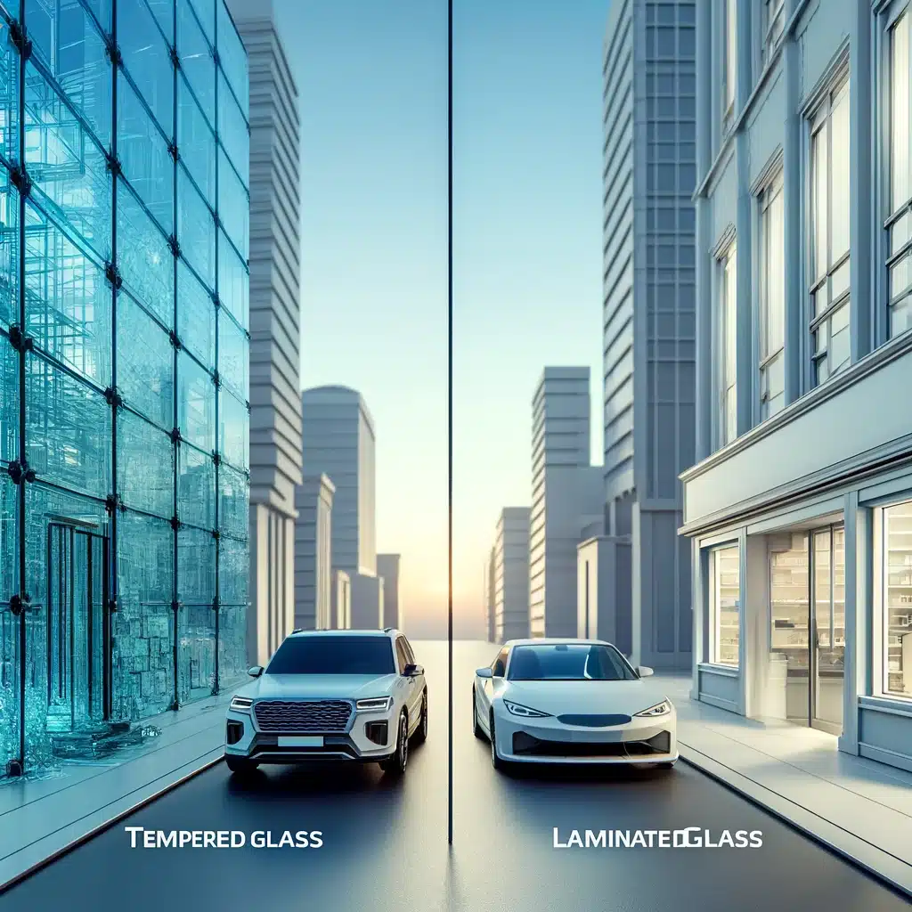 Comparación de vidrios templado en construcción y automóviles versus vidrios laminado en seguridad. vidrios templados vidrios laminados diferencias entre vidrios templados y vidrios laminados diferencias diferencias fabricación pvb artículo espesor luz templado impacto temperatura mayoria hojas riesgo capas precio cambio superficie | Acrilfrasa.