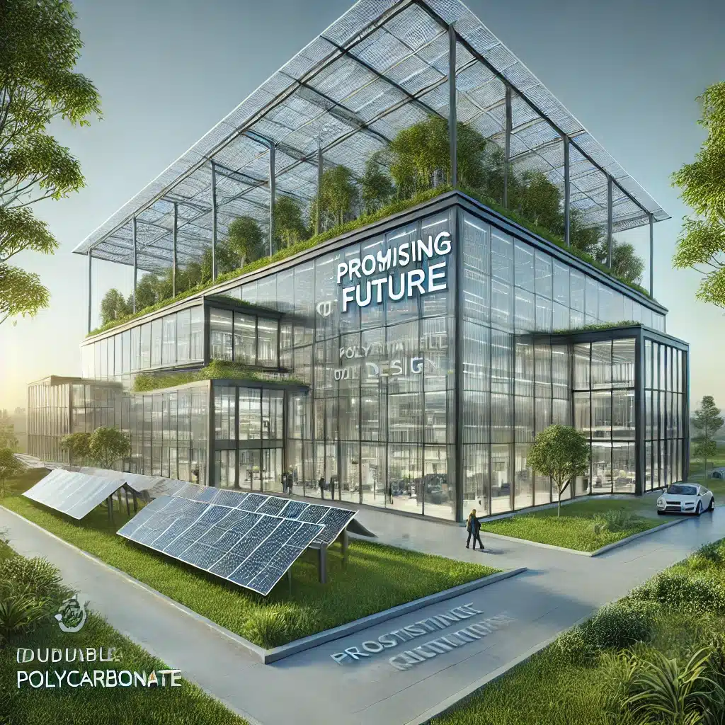 Edificio futurista con paneles de policarbonato, luz y diseño ecológico | Acrilfrasa.