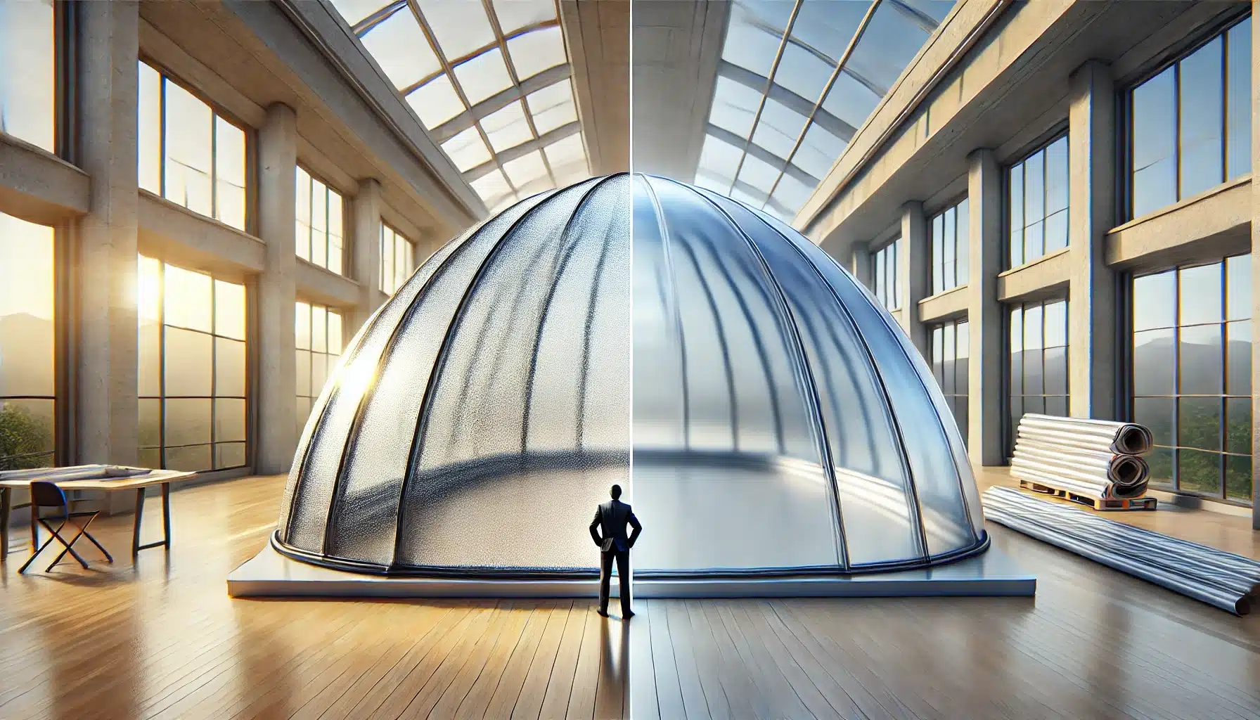 Comparación de domos de policarbonato y acrílico en análisis. Resistencia al impacto de vidrio y láminas de construcción | Acrilfrasa