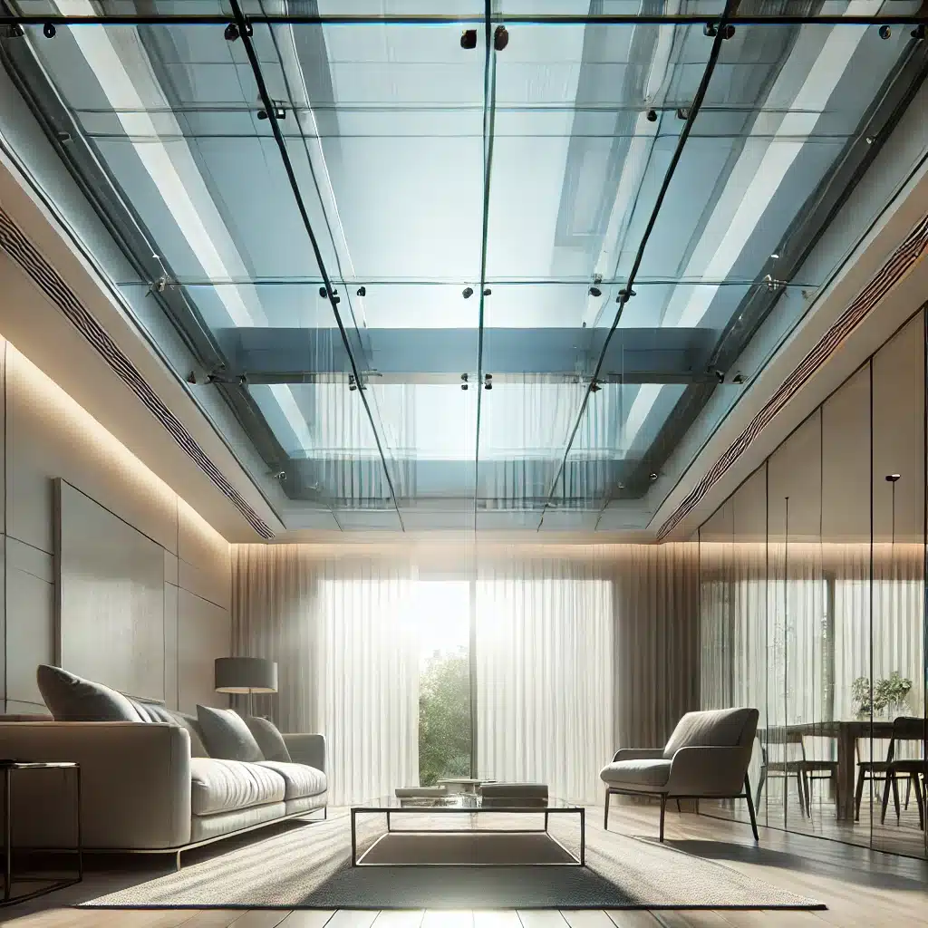 Techo de vidrio templado duradero y transparente | Acrilfrasa