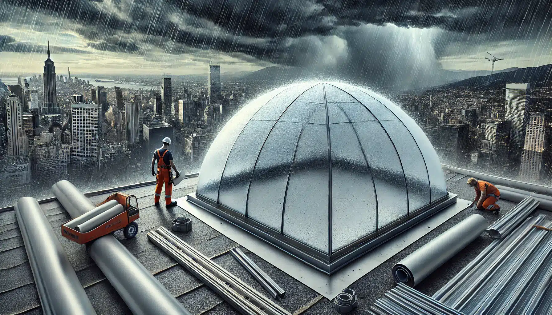 Domo de policarbonato bajo clima severo | Acrilfrasa