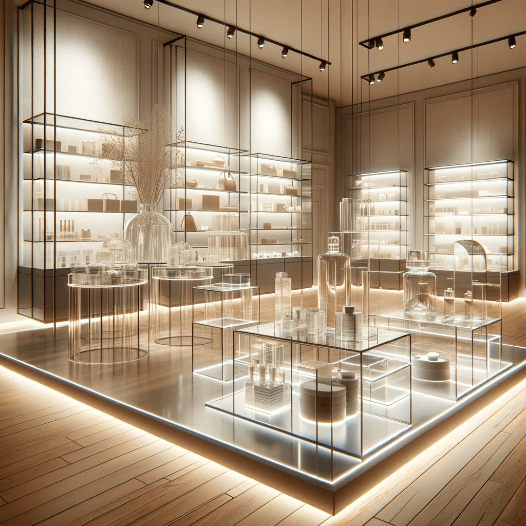 Imagen de productos de acrílico en tienda | Acrilfrasa