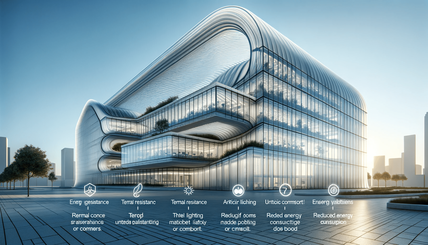 Diseño arquitectónico sostenible con techos y fachadas de policarbonato. Fachada láminas luz iluminación natural propiedad aplicaciones resistencia al impacto vidrio versatilidad radiación solar | Acrilfrasa