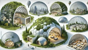 Domo moderno con diseños innovador, integrados con la naturaleza y espacios amplios. Casas con elementos de impacto ambiental y versatilidad | Acrilfrasa